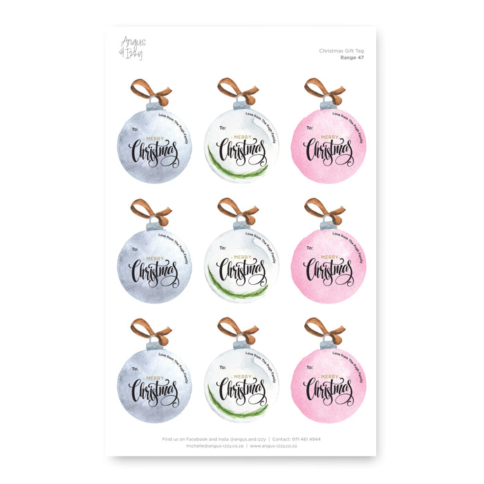 Gift Tag Stickers Bundle 47