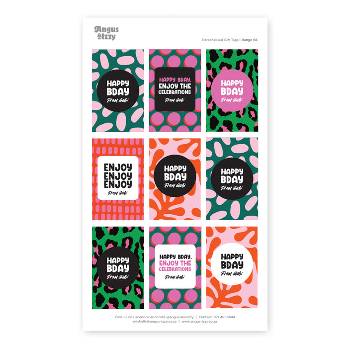 Gift Tag Stickers Bundle 66