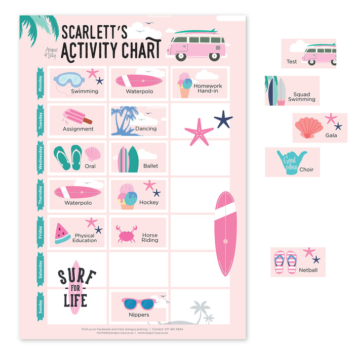 Magnetic Activity Chart - Summer Fun