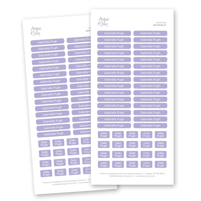 Multi Purpose Labels - G31