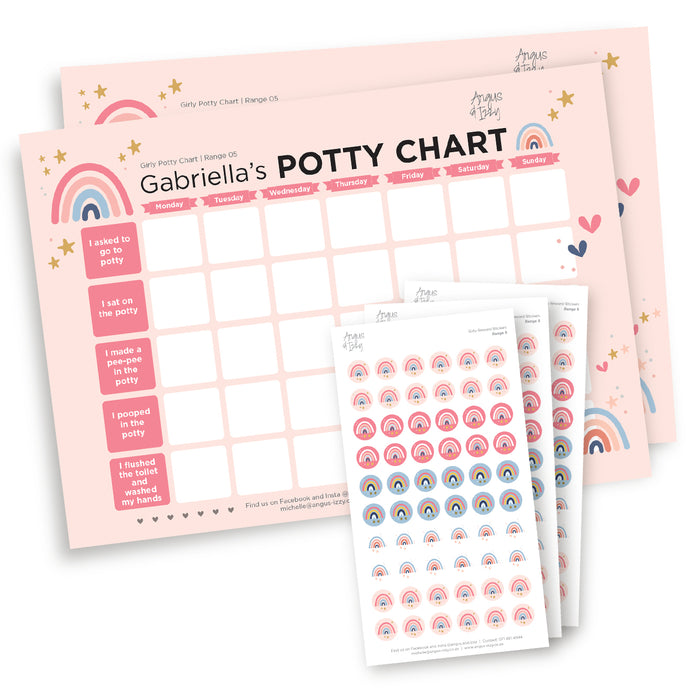 Girly Potty Chart - Range 06