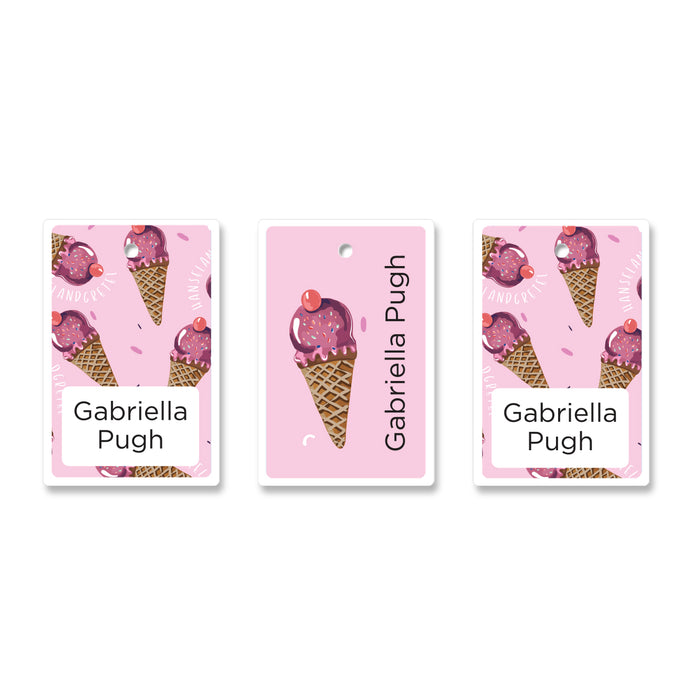 H&G Bag Tag - Ice-cream Pink