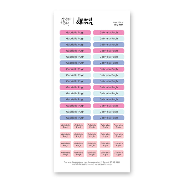 H&G Multi Purpose Labels - Jelly Bean