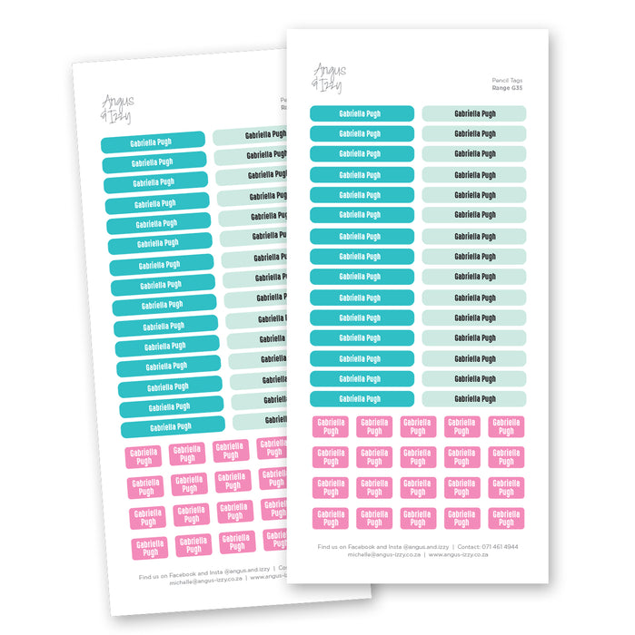 Multi Purpose Labels - G35