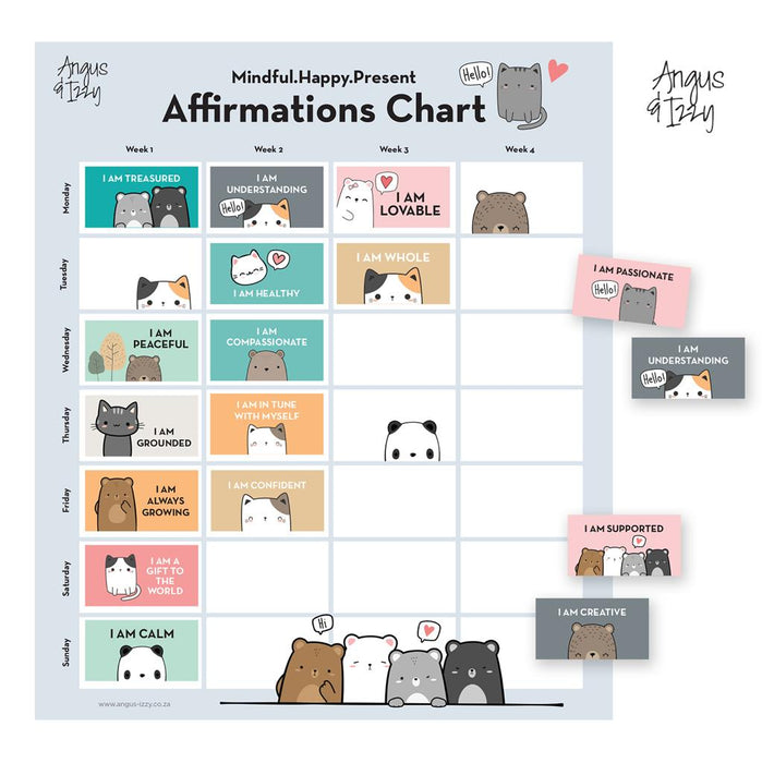 Magnetic Affirmations Chart