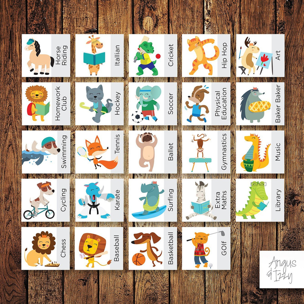 Magnetic Charts & Planners — Angus & Izzy