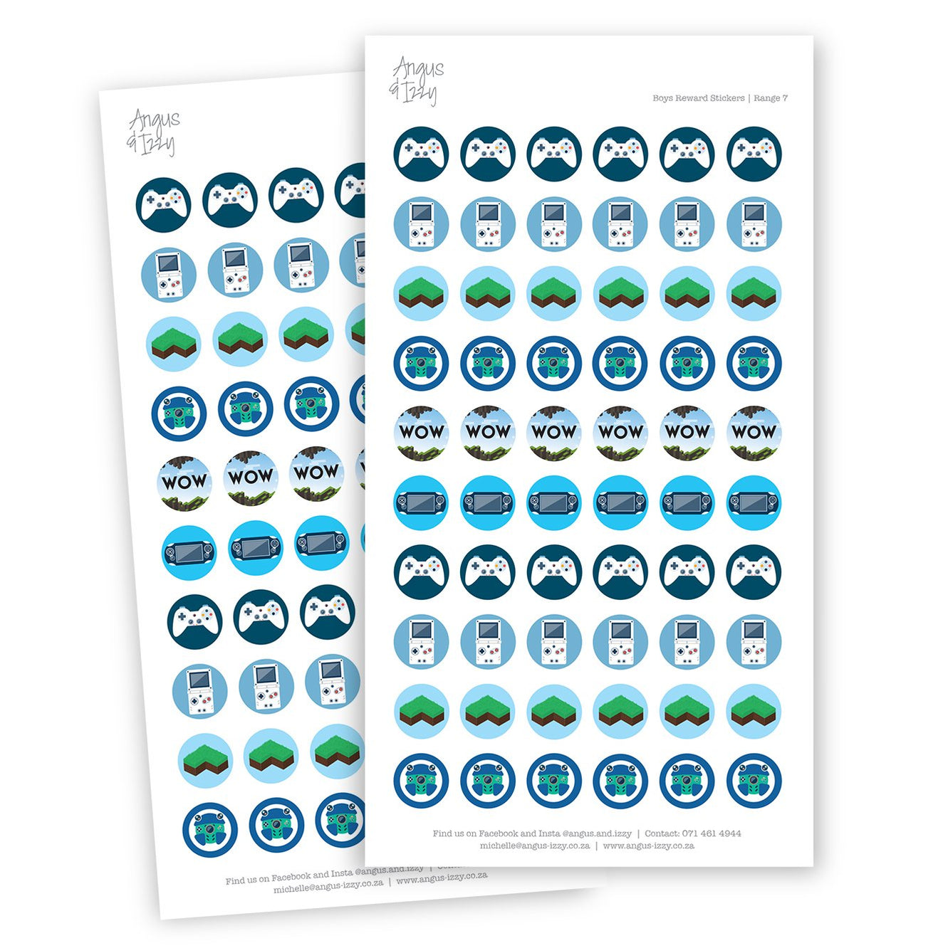Top Up Stickers — Angus & Izzy